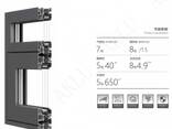 80 series system door and window aluminum profiles - фото 1
