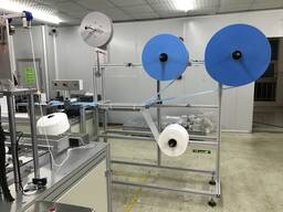 Автоматическая линия по производству масок трёхслойных