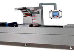 Автоматическая машина для упаковки пищевых продуктов на лотках в стретч-пленку