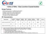 C Band 1.35 to 2.7GHz RF Broadband Coaxial Isolators with High Isolation 36dB - фото 3