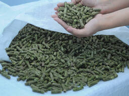 Compound feed for animal husbandry.