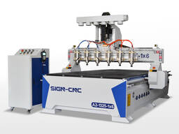 Деревообрабатывающий Фрезерный станок 6 голов станок с ЧПУ A2-1325-1X6