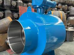 Краны шаровые цельносварные приварные с редуктором Ру25 Ду800