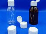 Plastic Bottle PET 120ml with Flip-Top Сap - фото 1