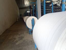 Polyethylene fabric (sleeves).