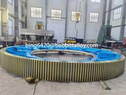 Шариковая мельница с зубчатым венцом