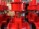 Шланговая задвижка стальная с пневмоприводом 33с617р ру10 ду100, Китай - фото 2