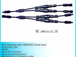 Solar Harness 1500VDC with inline fuse and MC4 connector