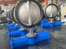 Затвор дисковый симметричный межфланцевый CF3M с пневмоприводом