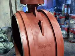 Затворы дисковые поворотные стальные под приварку, ру25 ду800, WCB